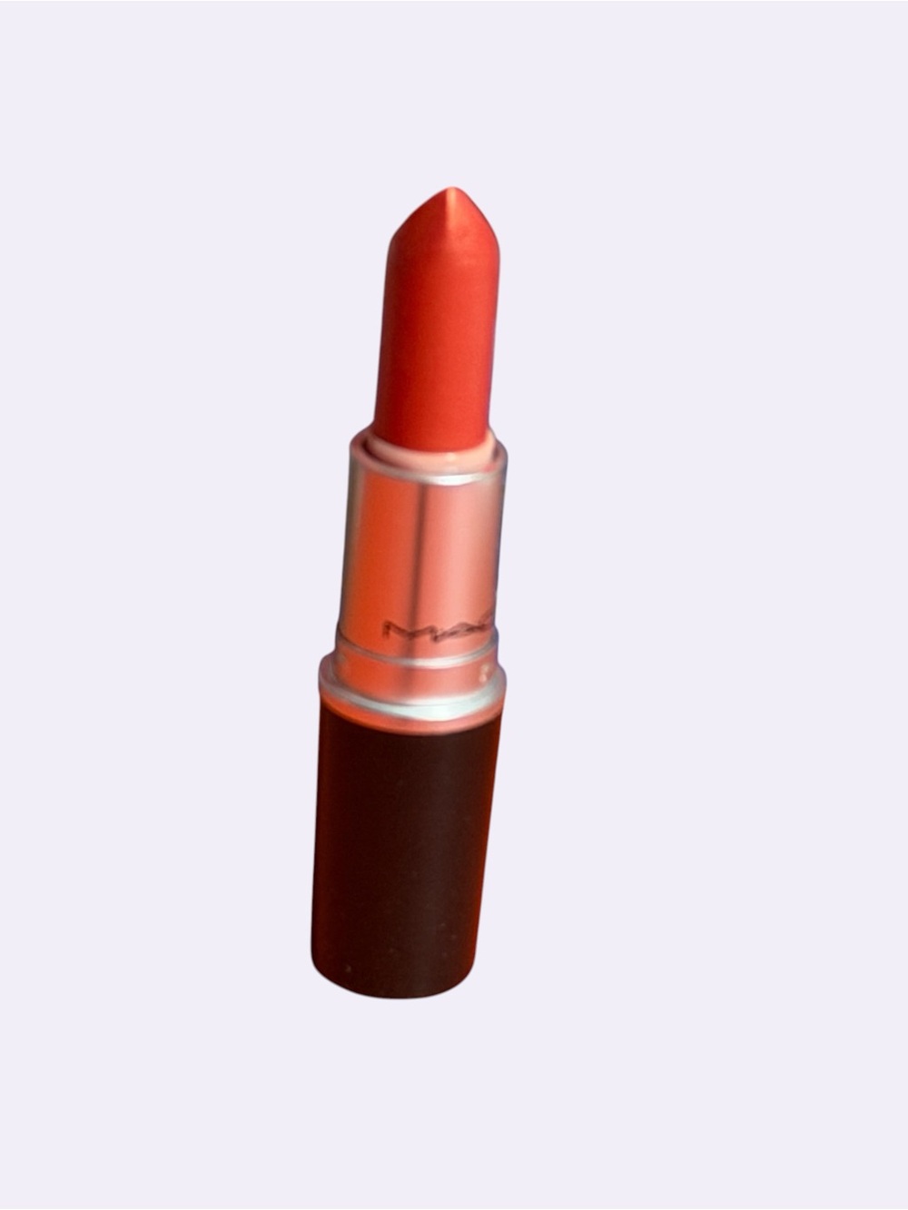 MAC CB 96 Frost Finish Shimmering Red & Gold Lipstick - Picture 10 of 12